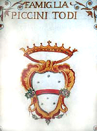 Trevi, Archivio Comunale, stemma famiglia Piccini di Todi