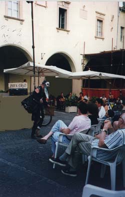 Trevi, Italy. Spettacolo in Piazza, "Pietre Miliari" 1998.