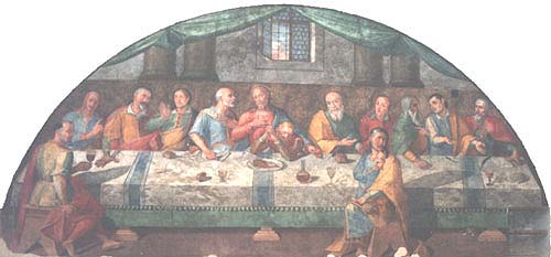 Trevi, Italy - Convento di S. Martino -Ultima cena di A.Spacca , 1601